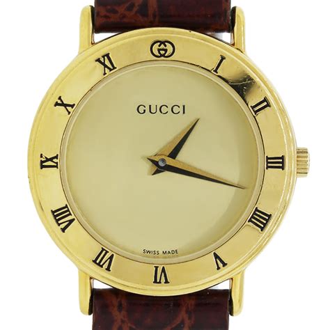 gold vintage gucci watch|old Gucci watch value.